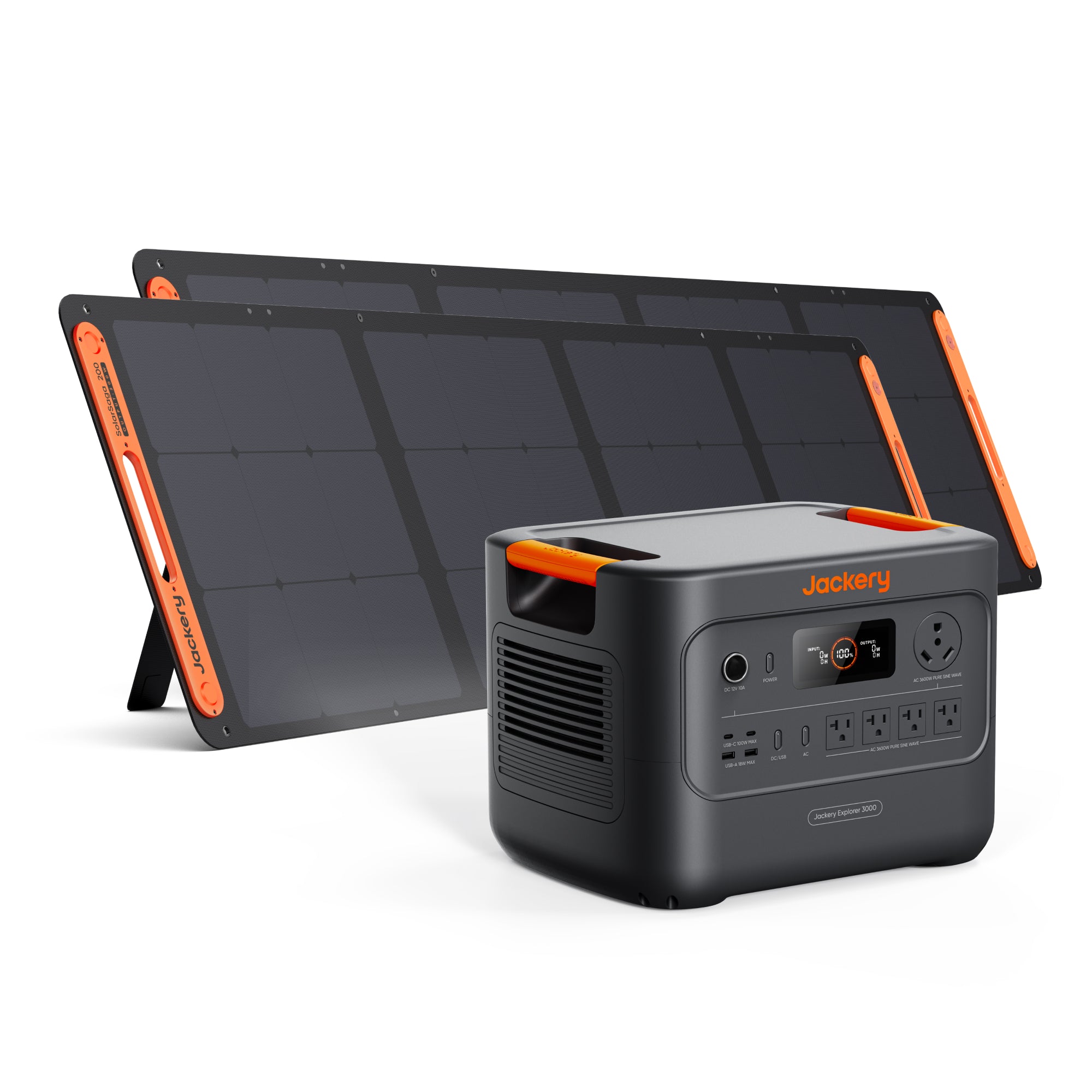 Jackery E3000V2+2Solar Panel 200