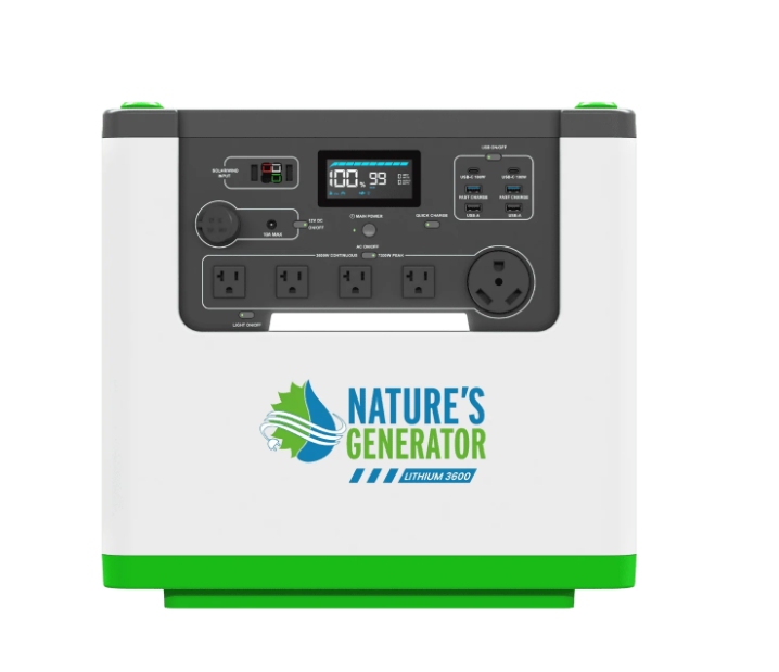 Nature's Generator Lithium 3600 Power Station