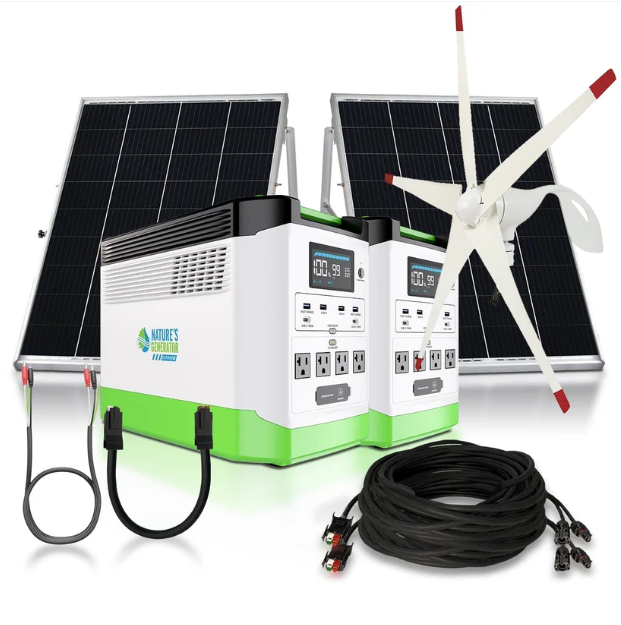 High Capacity Lithium 1800 Solar and Wind Generator