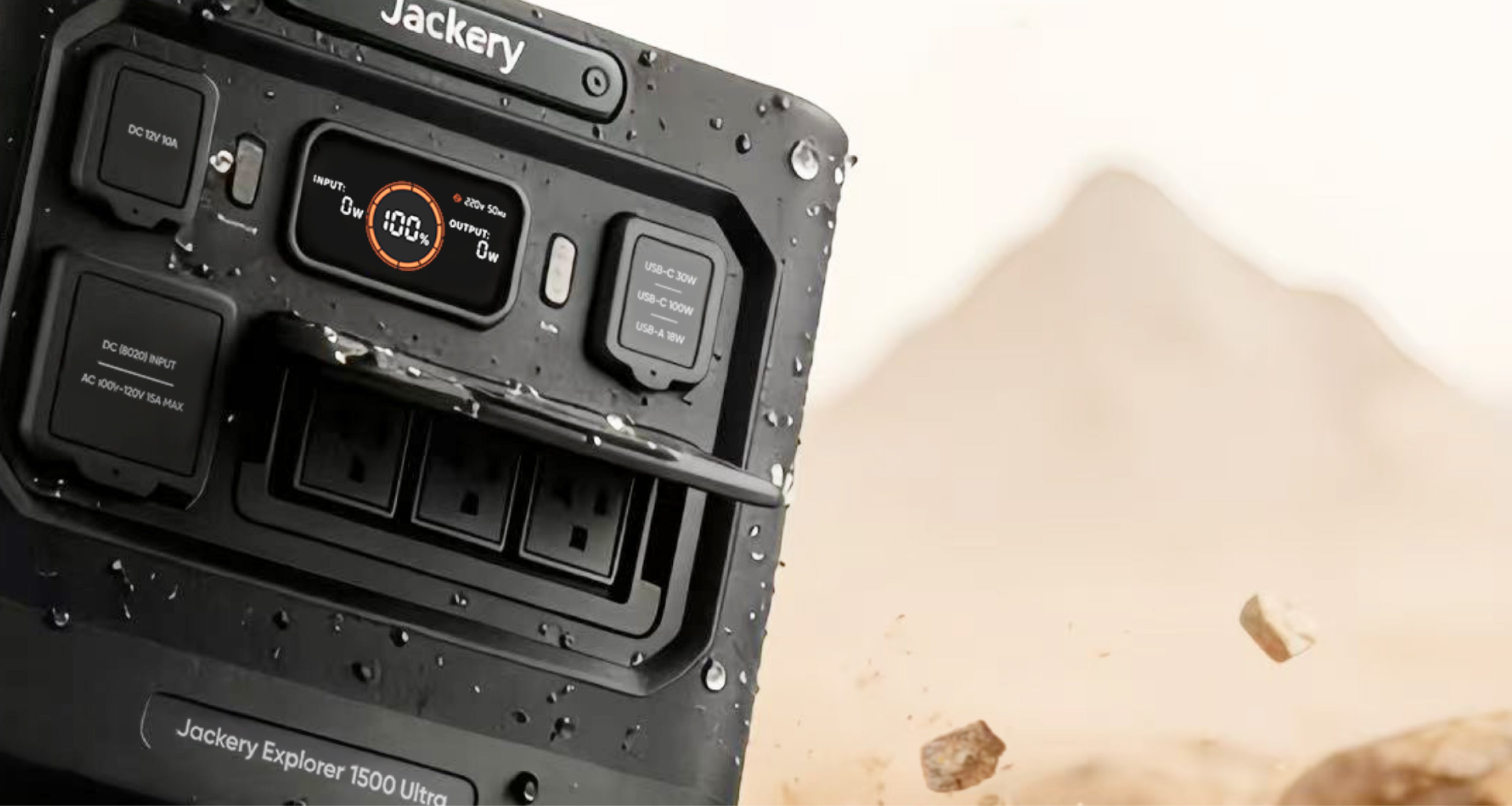 Jackery E1500v2+100W+ 2x Solar Panels