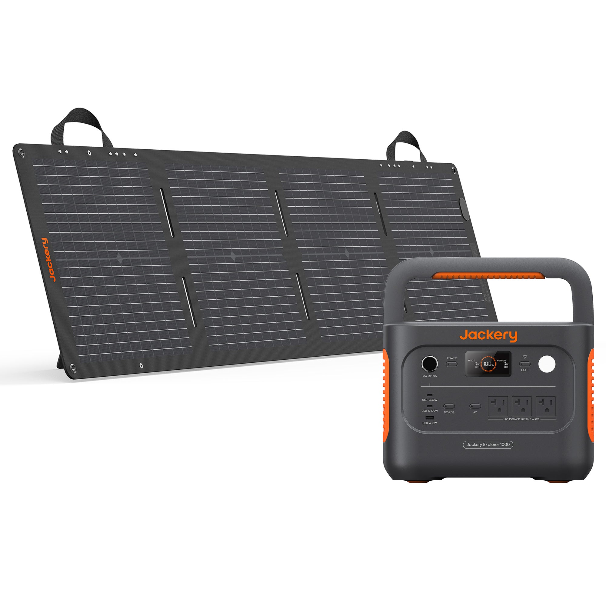 Jackery E1000V2+ SolarSaga 100