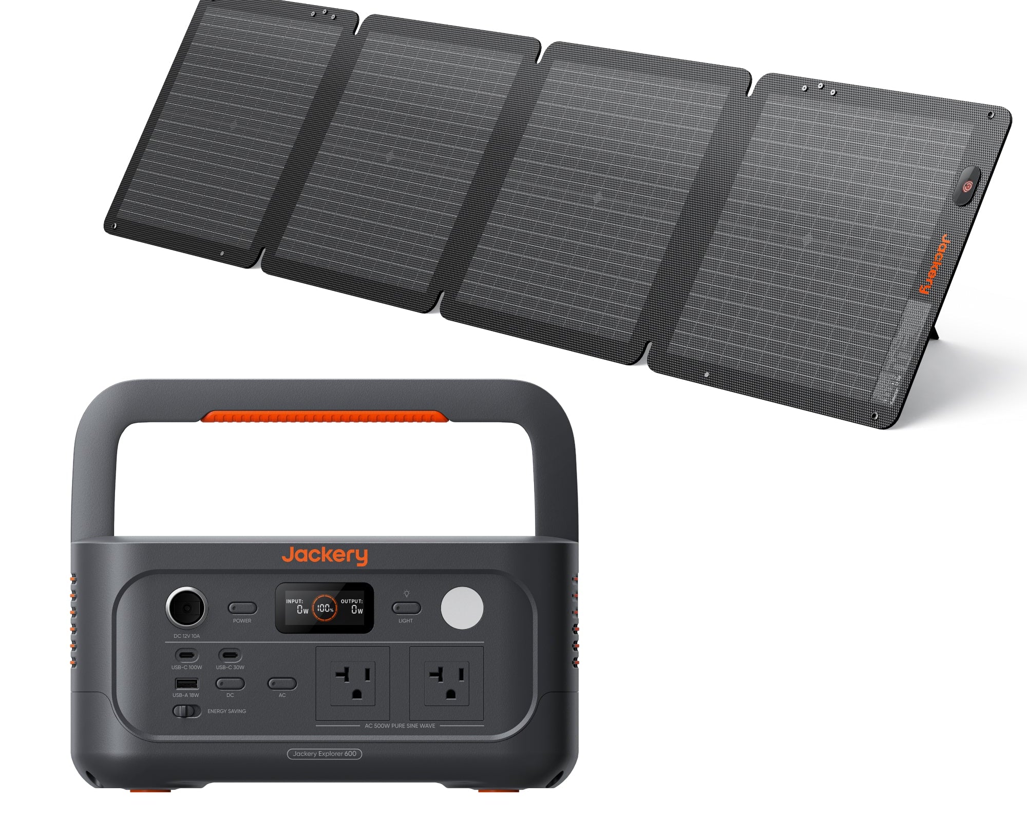 Jackery Explorer 600v2+ SolarSaga 100