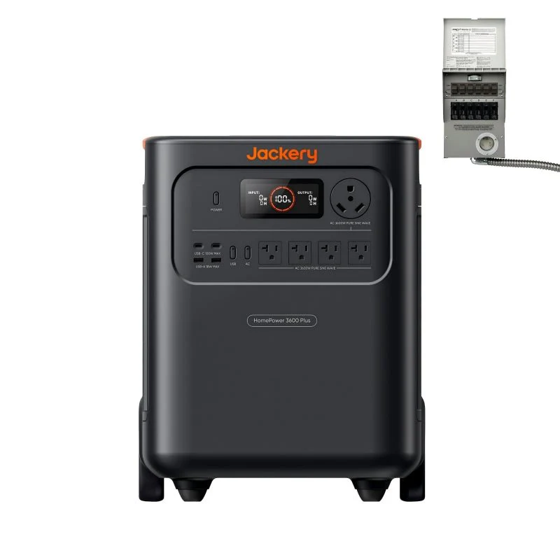Jackery HomePower 3600 Plus + Battery Pack 3600 + 500Wx Solar Panel