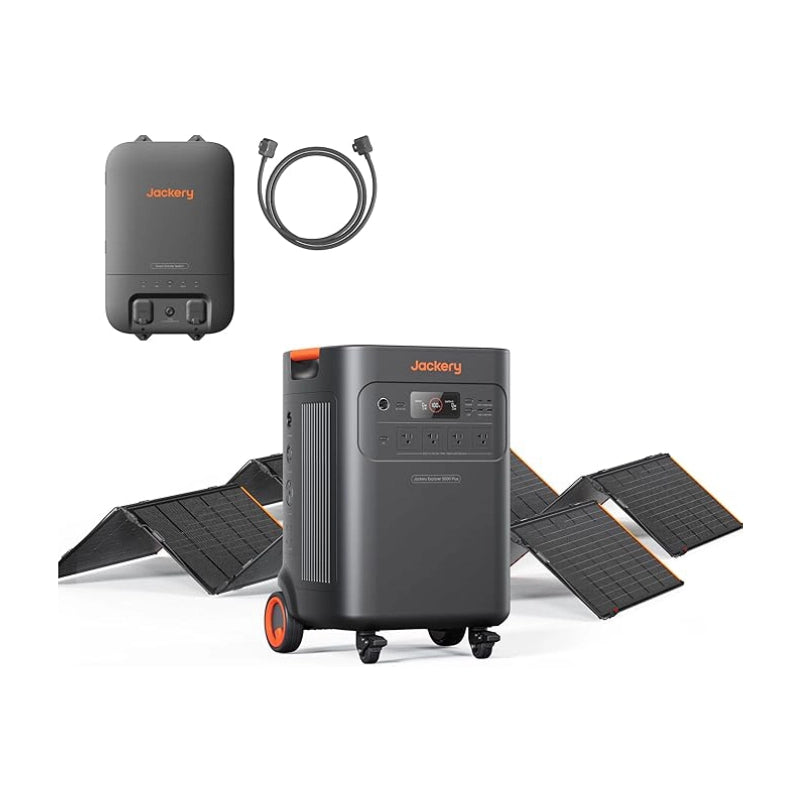 Jackery Solar Generator 5000 Plus + Solarsaga 500X x2 | Whole-Home Backup