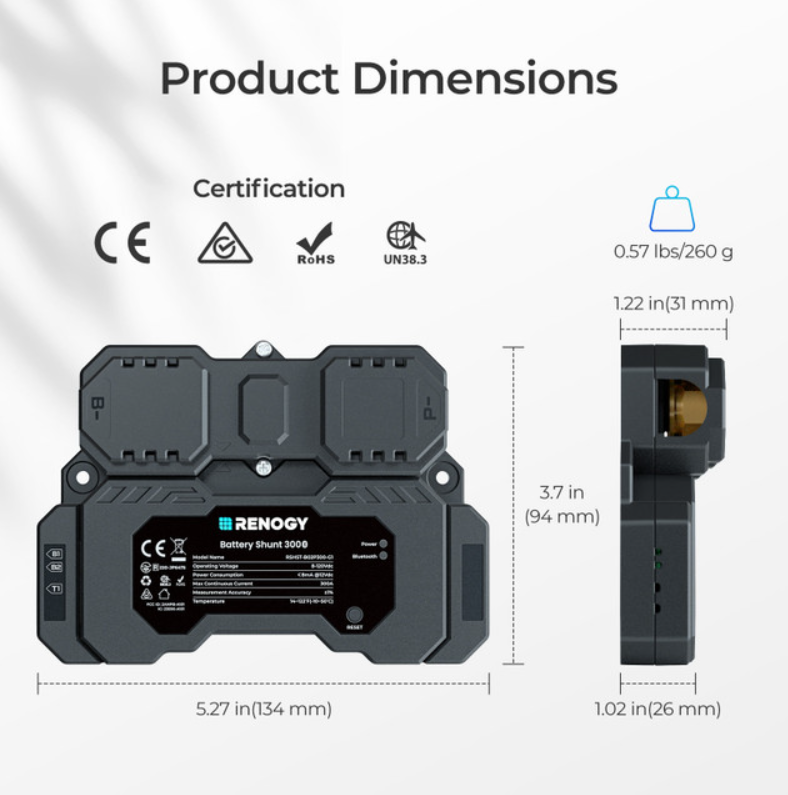 Renogy Battery Shunt 300