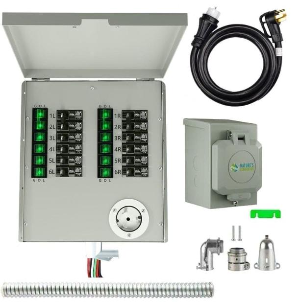 Nature's Generator Lithium 6000 and Transfer Switch
