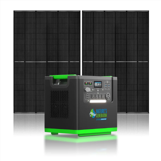 Nature's Generator Lithium 6000 with Solar Panel