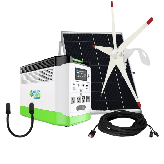High Capacity Lithium 1800 Solar and Wind Generator