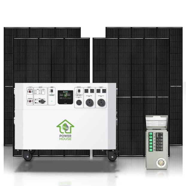 Nature’s Generator Platinum Powerhouse with Solar Panel and Transfer Switch