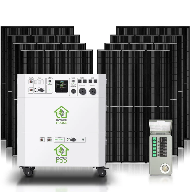 Nature’s Generator Platinum Powerhouse with Solar Panel and Transfer Switch